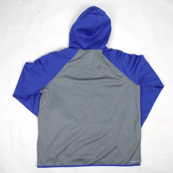 Nike Therma-Fit Mens XL Just Do It Hoodie Pullover Sweatshirt Gray Blue - Picture 8 of 10